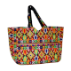 Jaipuri Handmade Embroidered Cotton Handbag Multicolor Ethnic Tote Bag for Women